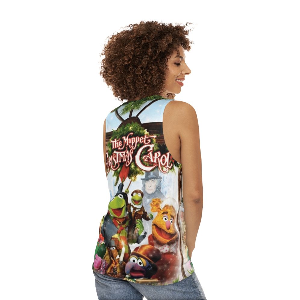 Muppet Christmas Carol Unisex Holiday Movie Tank Top - women back