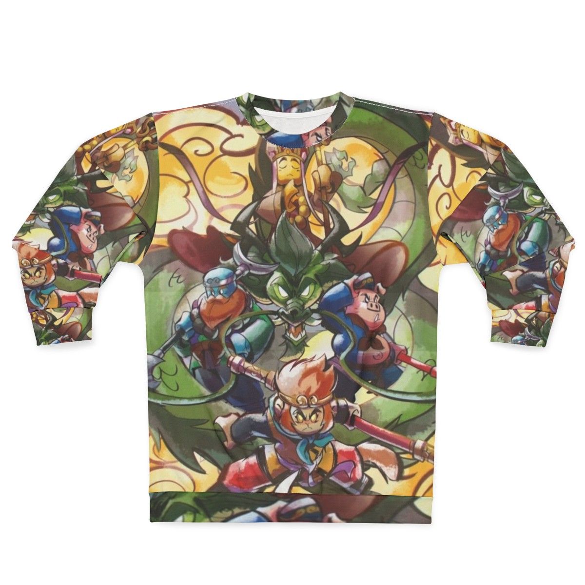 Monkie Kid Inspired Sweatshirt with Sun Wukong Graphics