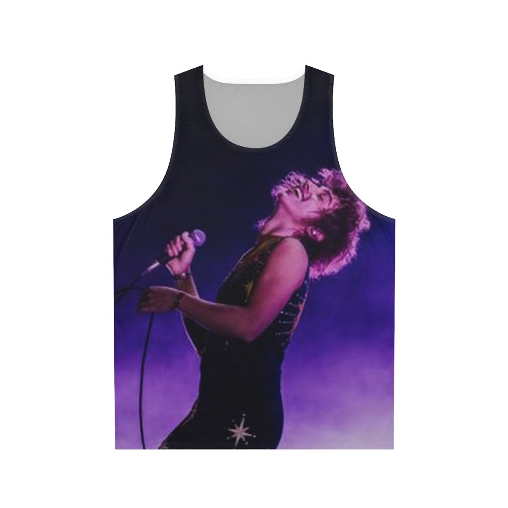 Josh Kiszka of Greta Van Fleet wearing a unisex tank top