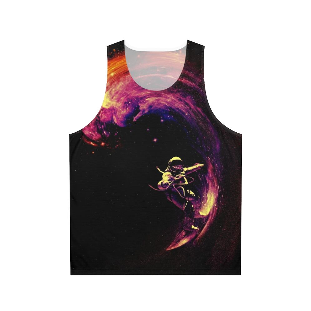 Cosmic surfing unisex galaxy tank top