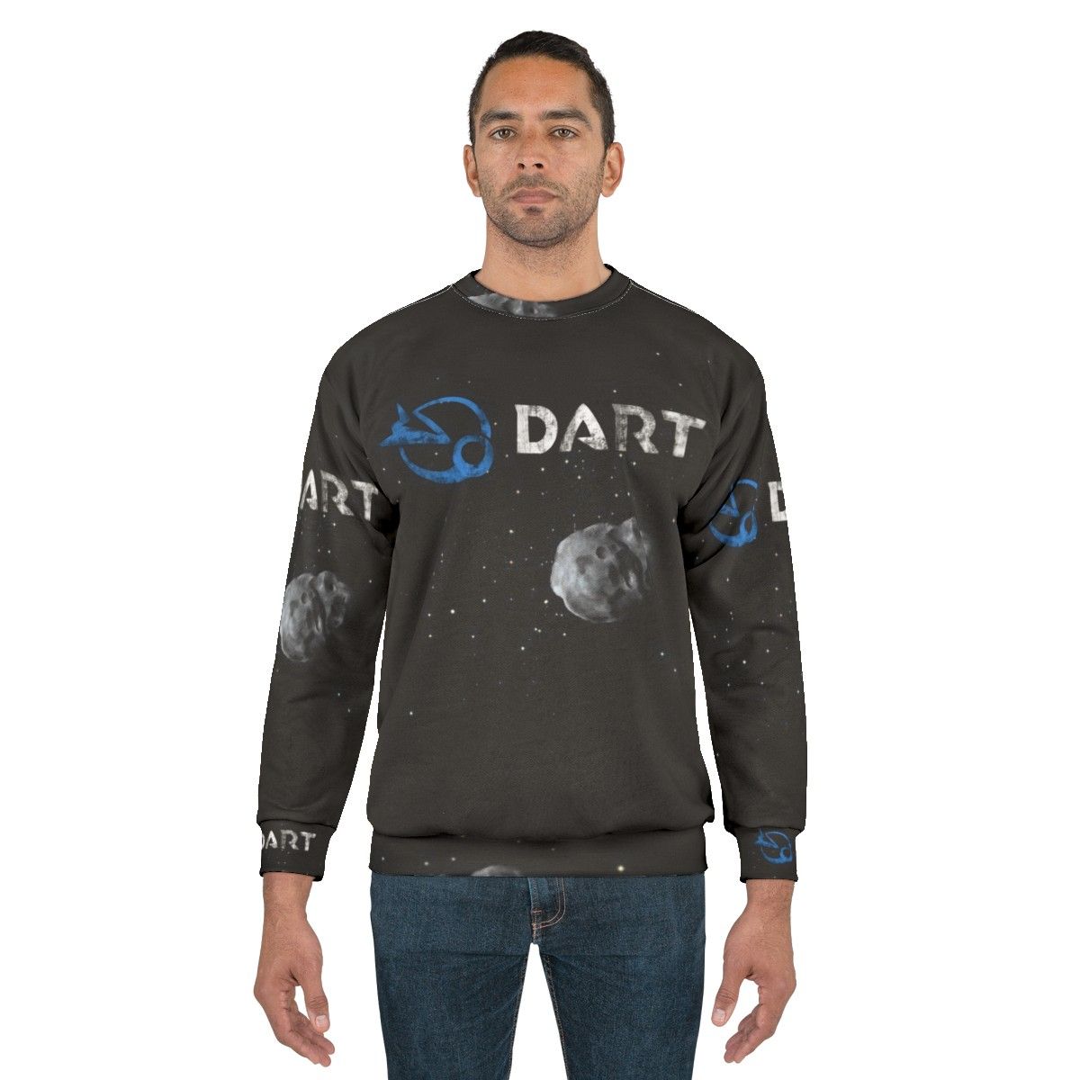 NASA DART Mission Asteroid Impact Illustration Sweatshirt - men