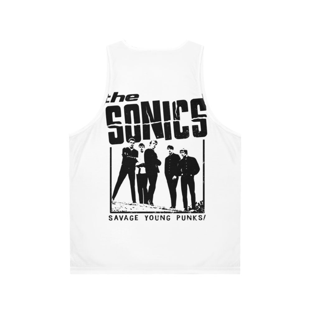 The Sonics Unisex Black Tank Top - Back