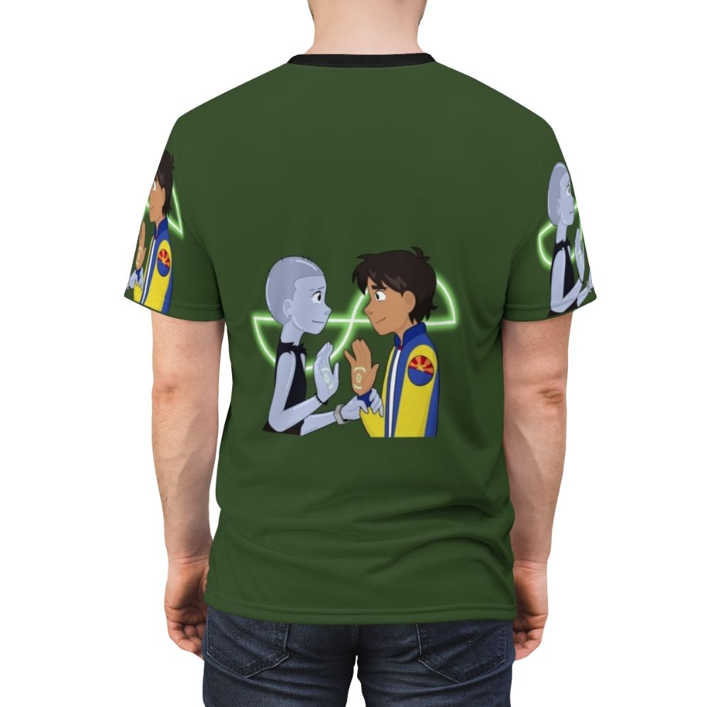 Infinity Train inspired t-shirt featuring cartoon network characters - men back