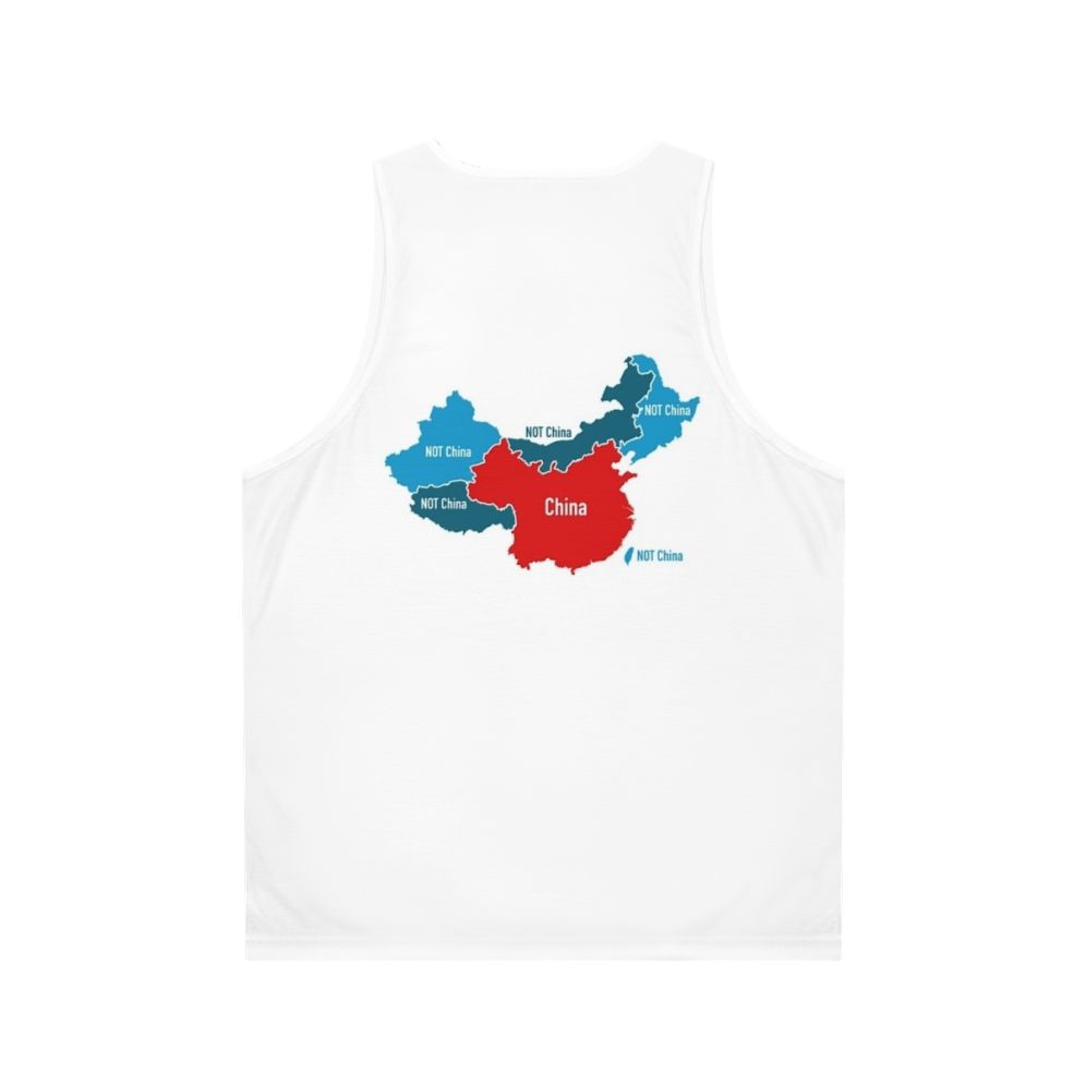 Unisex anti-CCP political statement tank top - Back