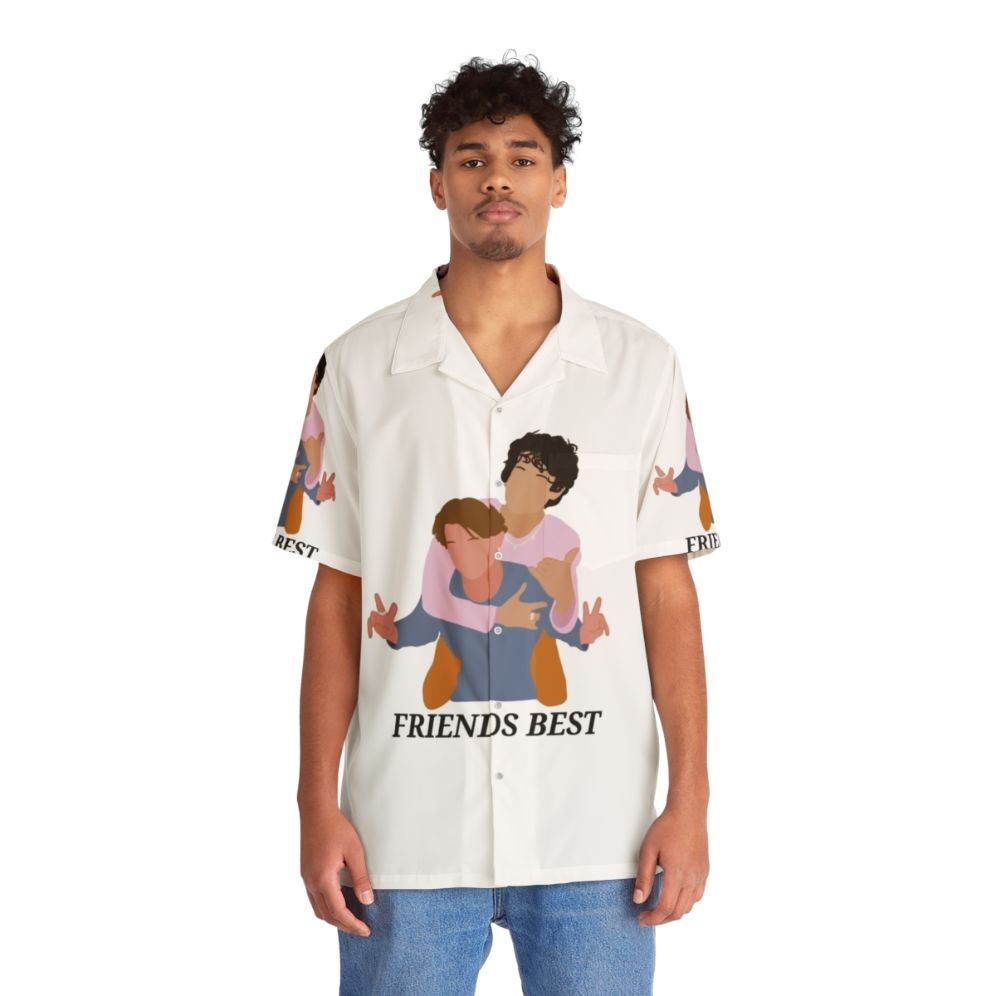 Best Friend Tropical Hawaiian Shirt for LGBT Pride - People Front