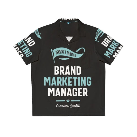 Branded Hawaiian shirt for marketing managers