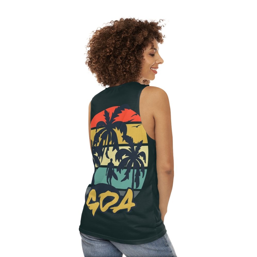 Vintage Goa Holiday Unisex Tank Top - women back