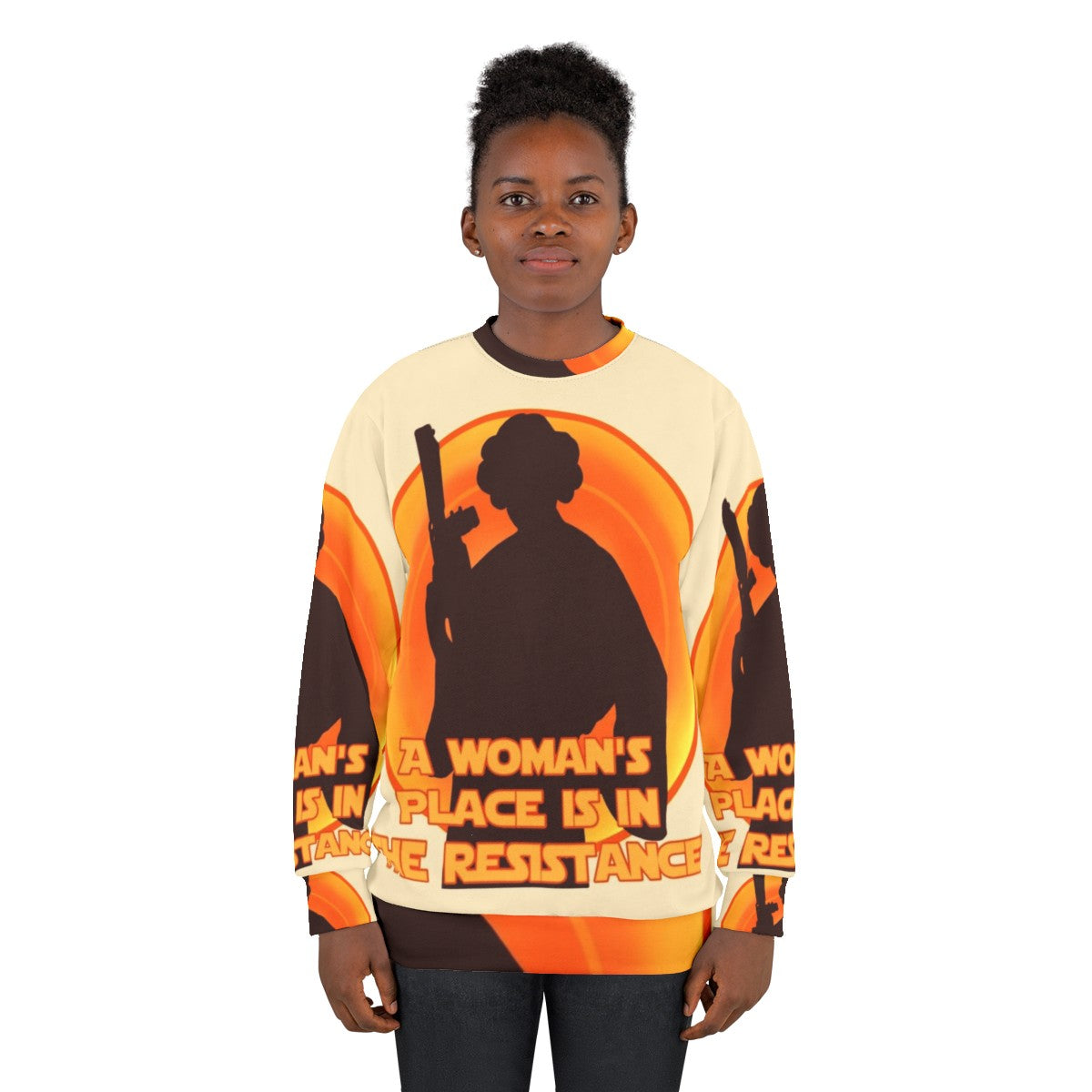 Feminist Resistance Sweatshirt with Star Wars-inspired design - women