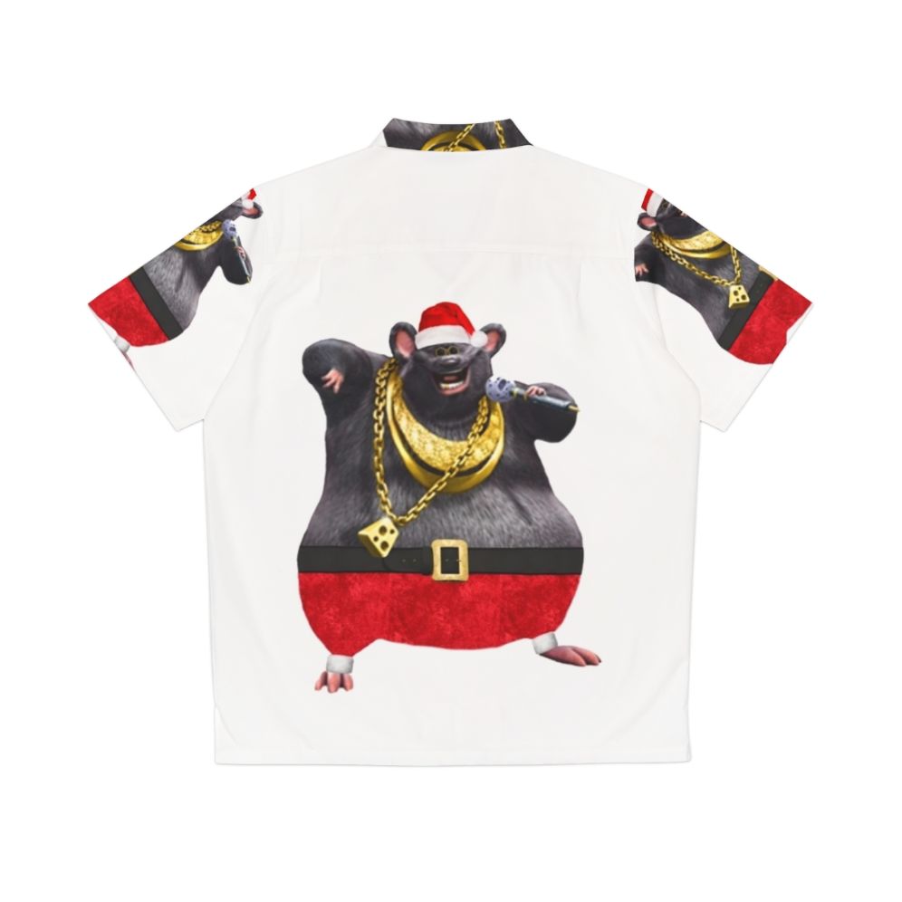 Biggie Cheese Christmas Hawaiian Shirt - Back