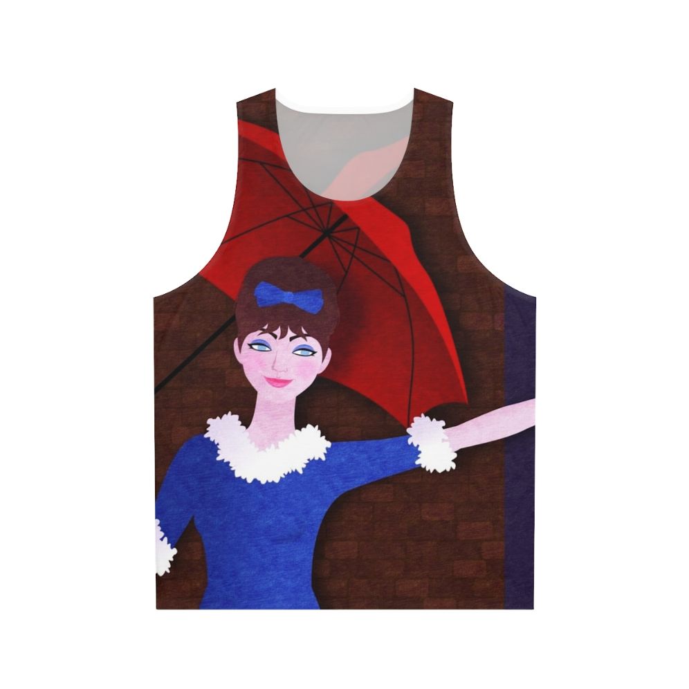 Unisex French cinema inspired tank top with "Une Femme Est Une Femme" design