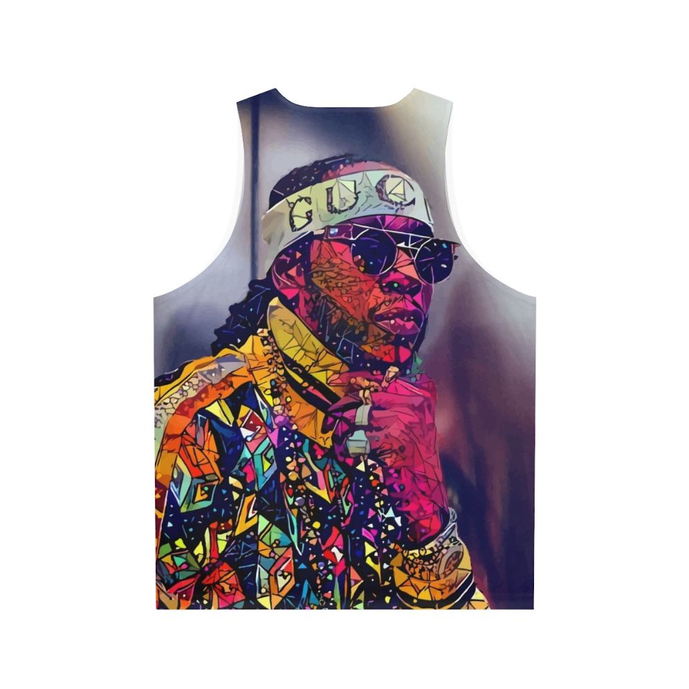 Abstract 2 Chainz Unisex Tank Top - Back