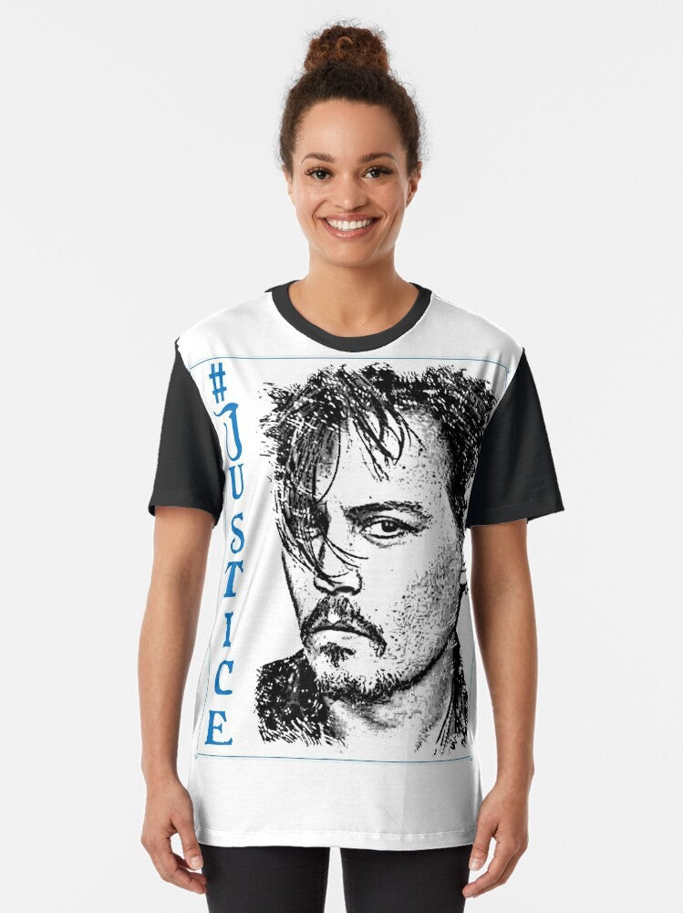 #Justice for Johnny Depp graphic design t-shirt - Women