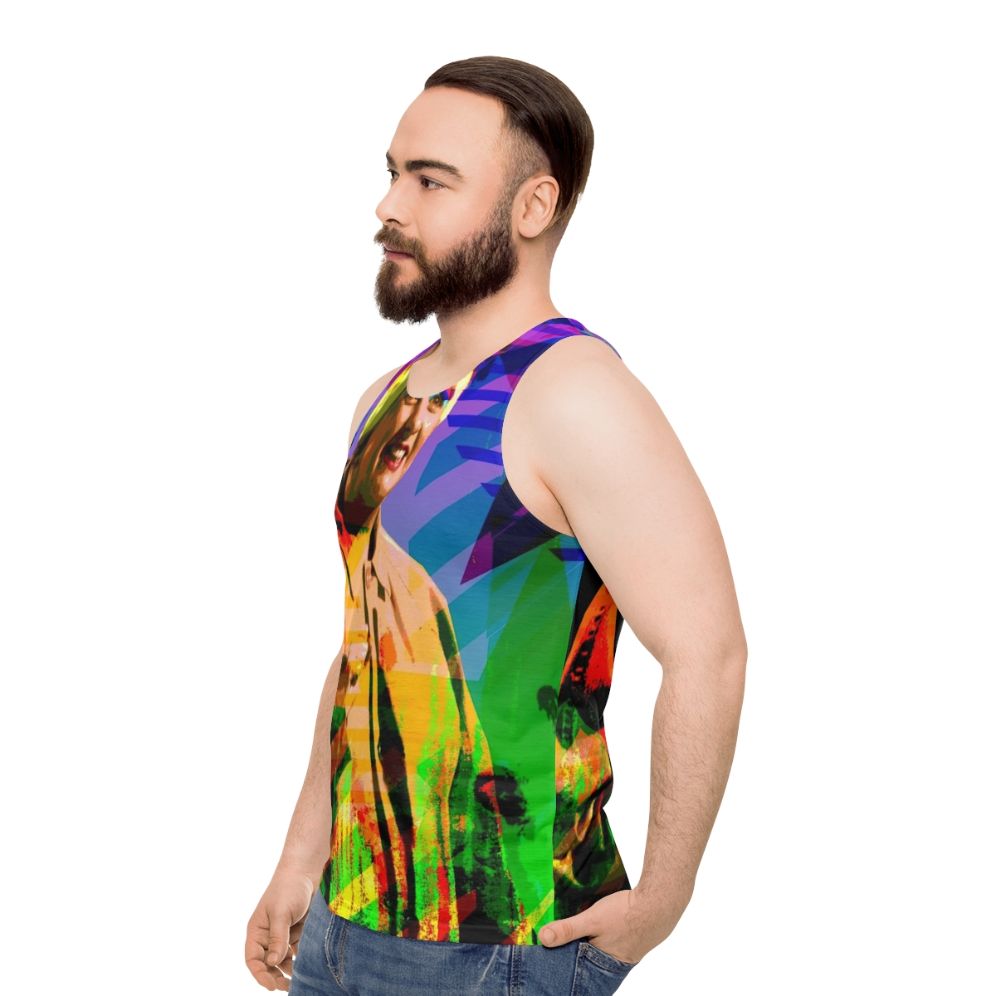 Victoria Wood LGBTQ+ Comedy Unisex Tank Top - men side