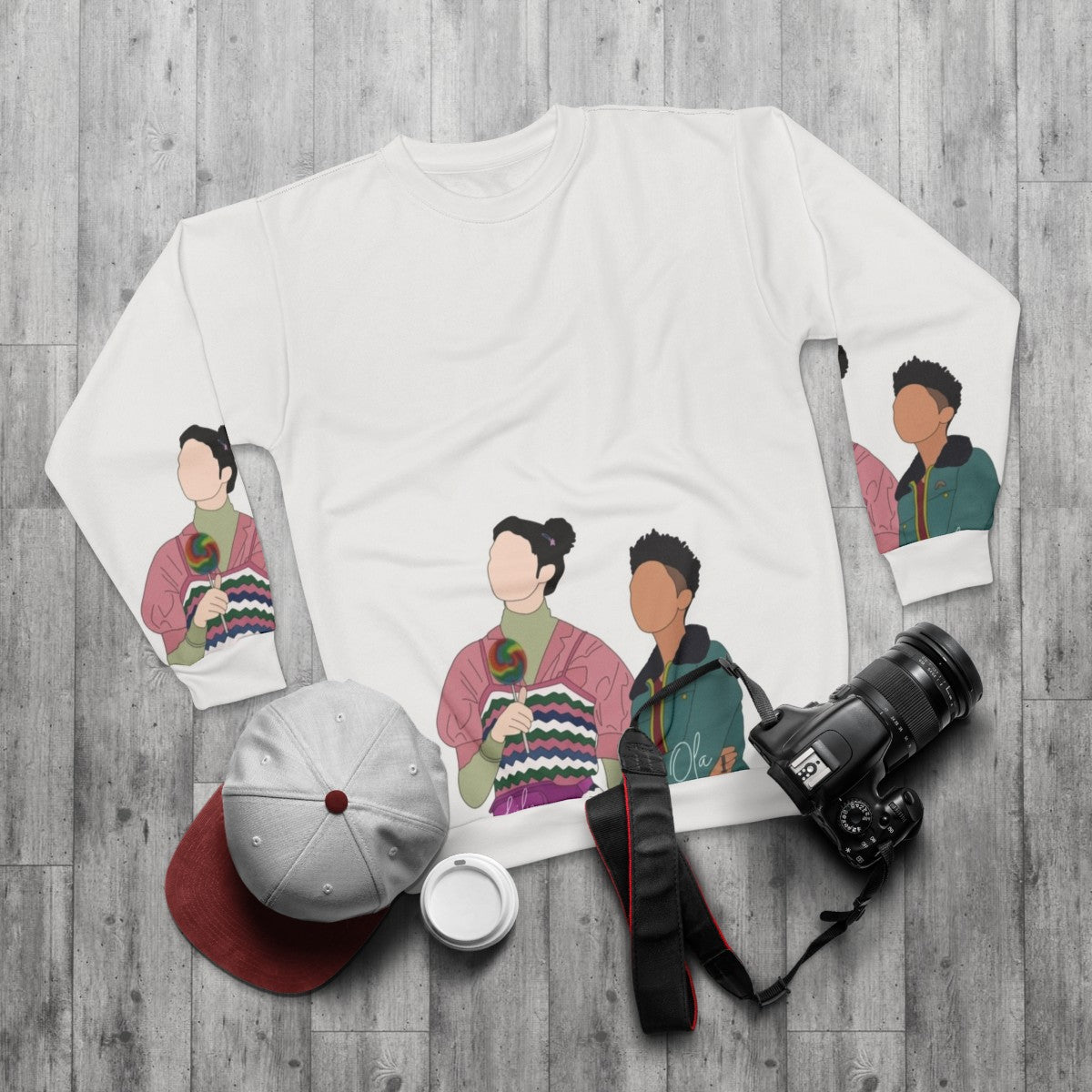 Lily and Ola Sex Education Netflix Sweatshirt - flat lay