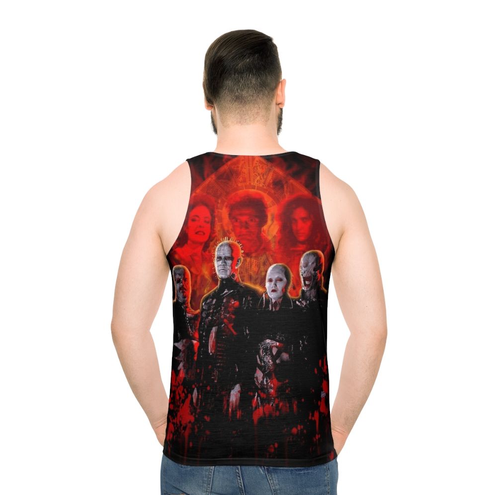 Cenobites Pinhead Puzzle Box Unisex Horror Movie Tank Top - men back