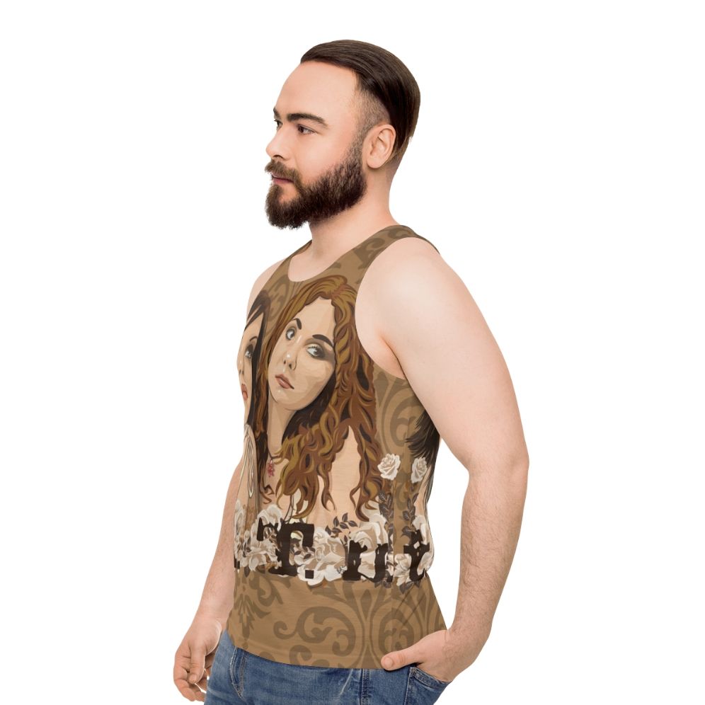 TATU Unisex 90s Pop Music Tank Top - men side