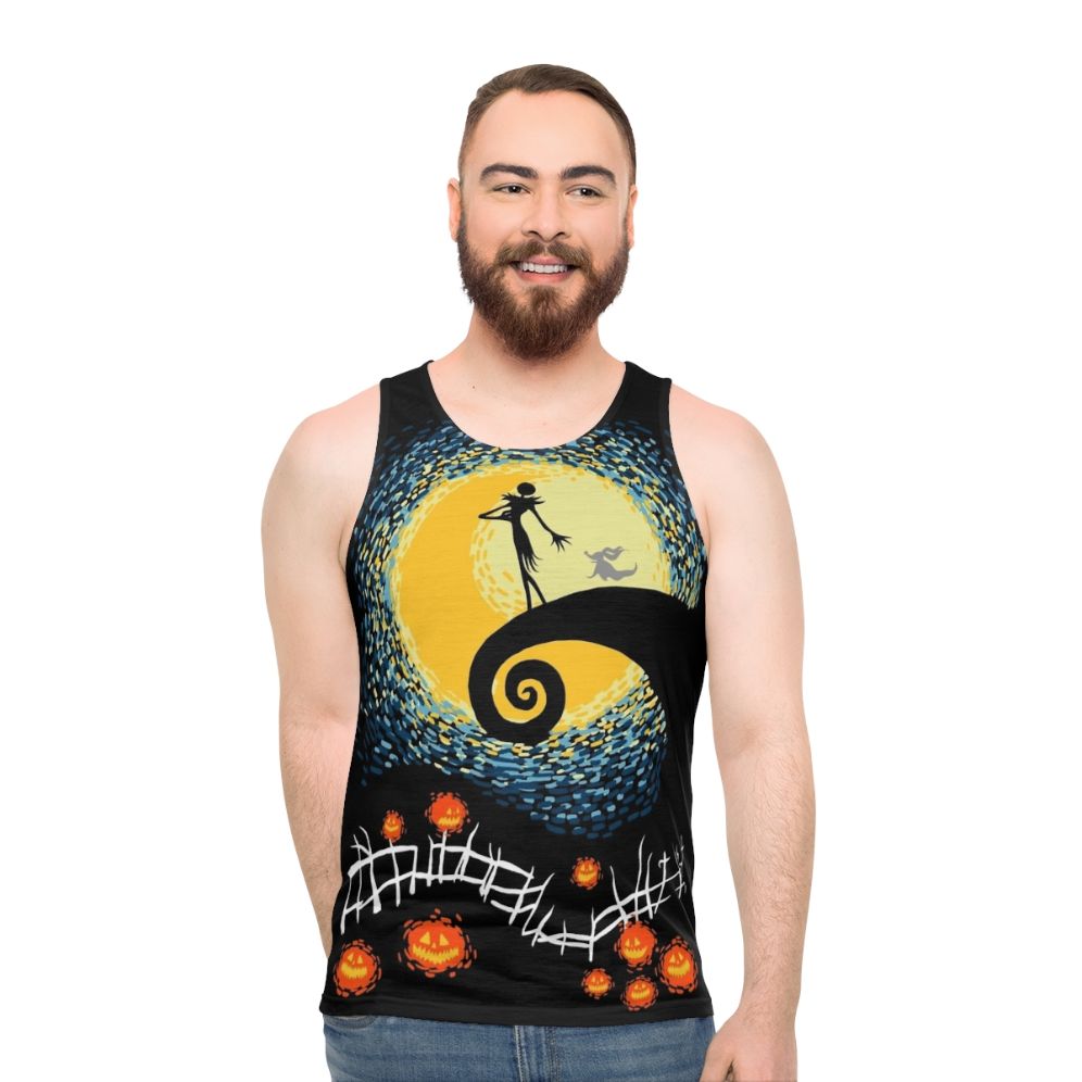 Starry Nightmare Jack Skellington Unisex Tank Top - men