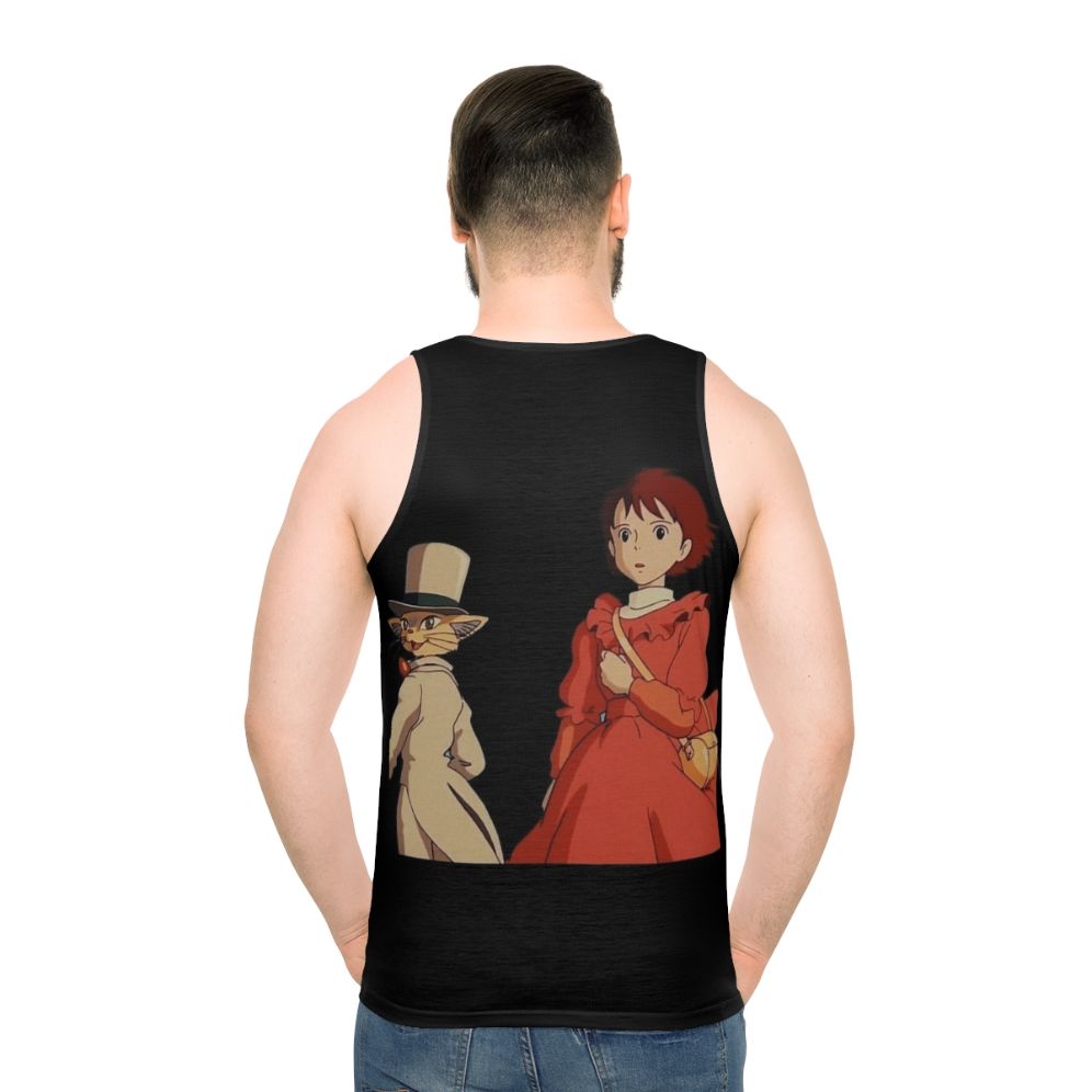 The Wind Rises Unisex Tank Top featuring Powerful Characters from the Studio Ghibli Film - men back