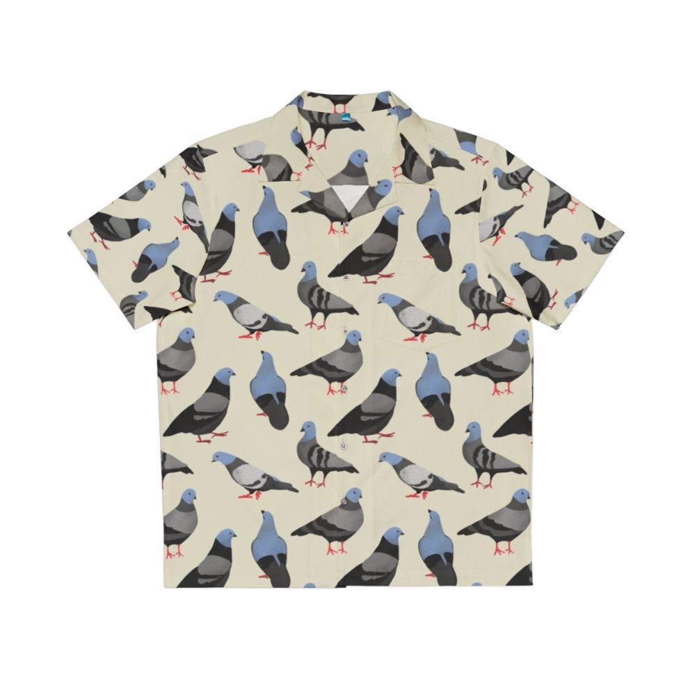 Pigeons Hawaiian Shirt with Vibrant Colorful Pattern