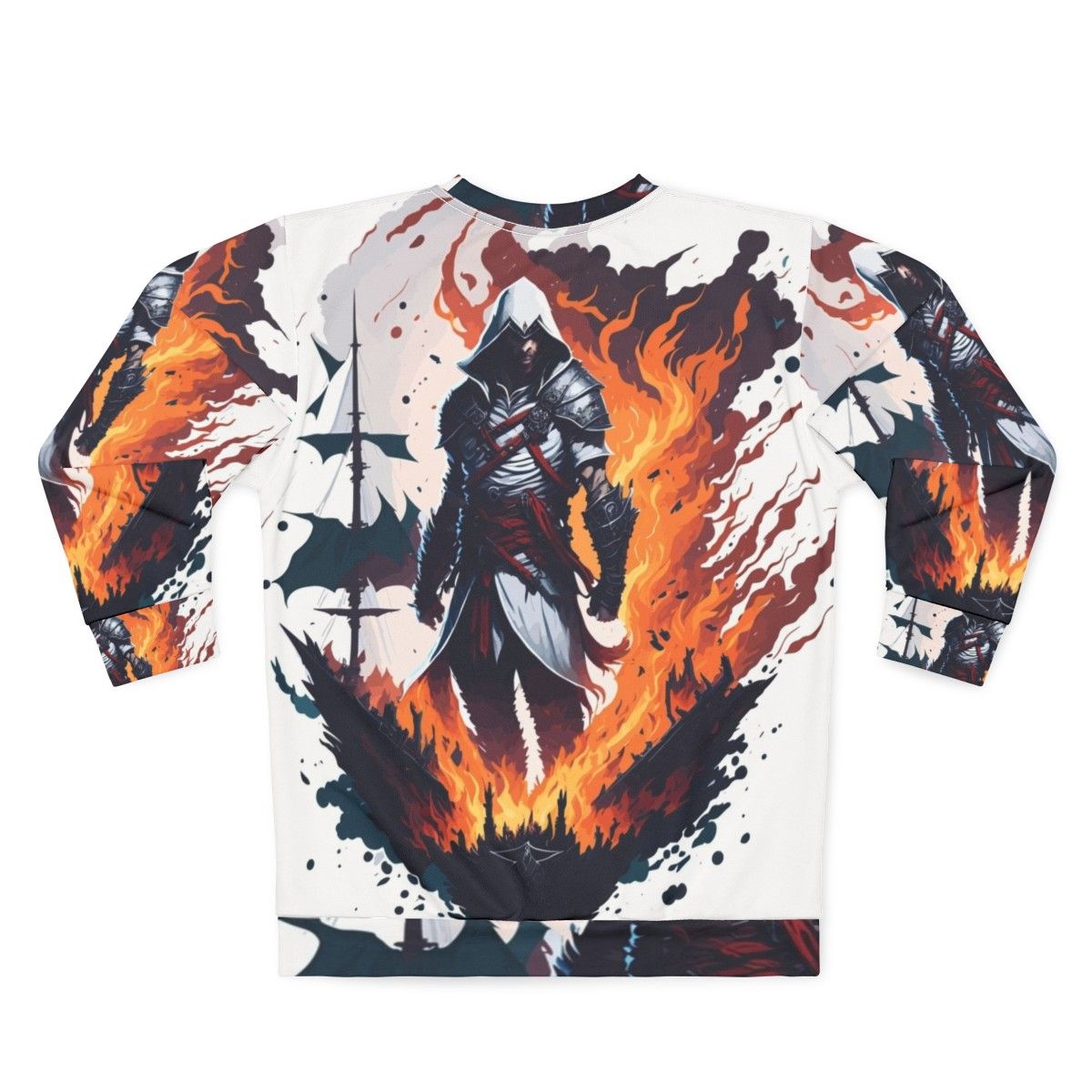 Assassin's Creed fan art sweatshirt - Back