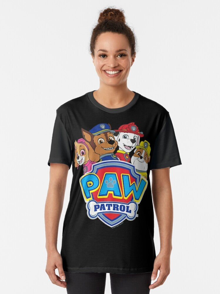 Paw Patrol Group Graphic T-Shirt for Kids - Women