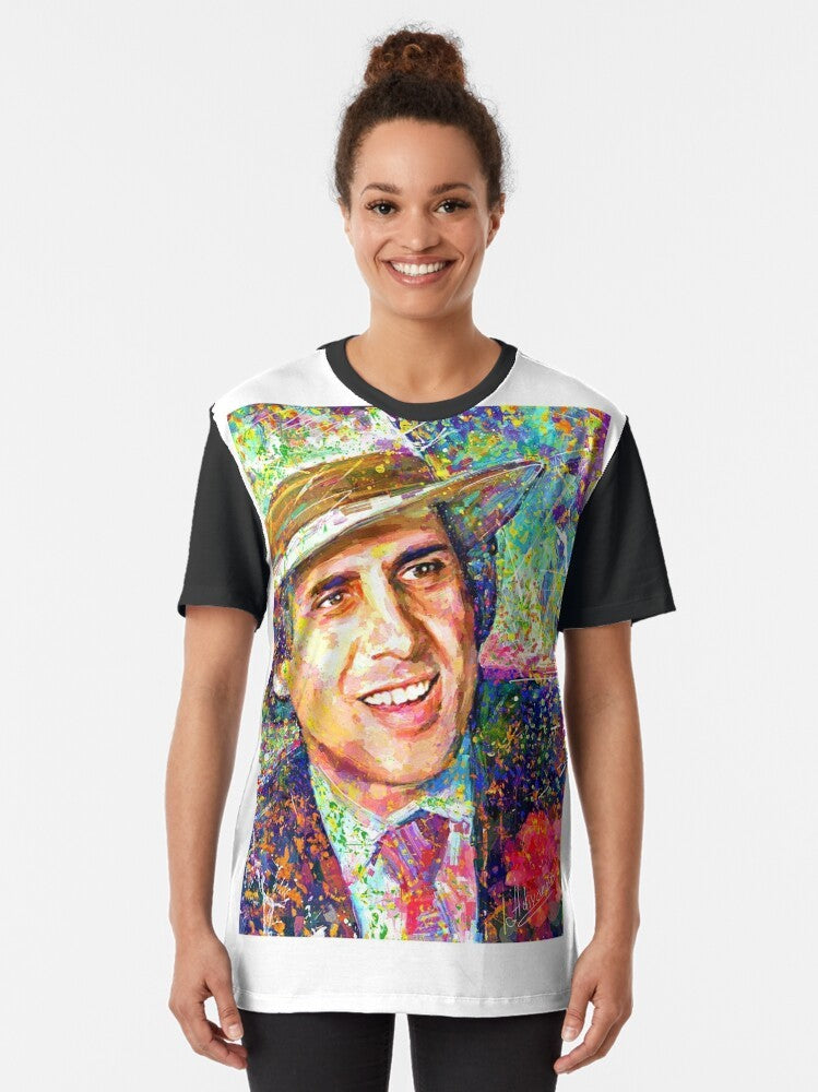 Adriano Celentano Impressionist Dream Graphic T-Shirt - Women