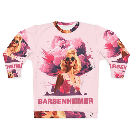 Barbenheimer 2023 Movie Sweatshirt with Barbie and Oppenheimer characters