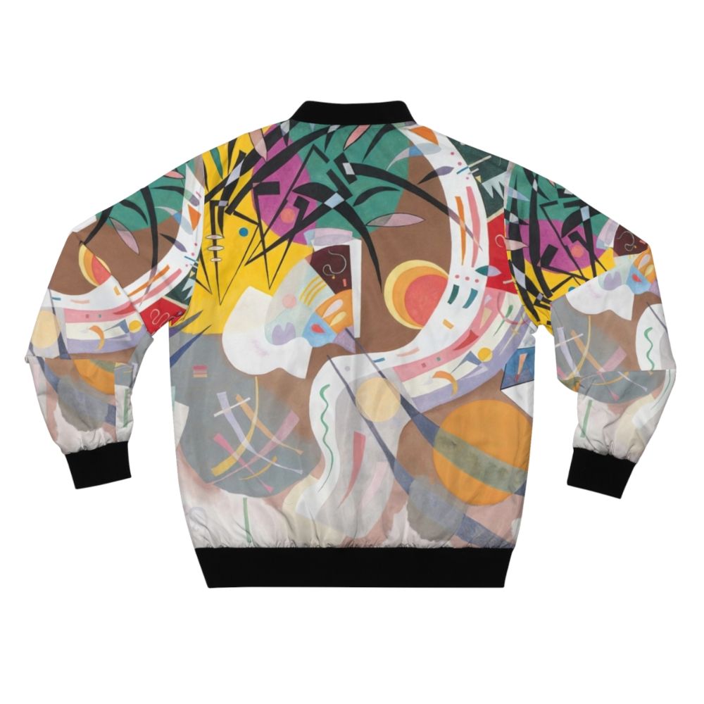 Wassily Kandinsky-inspired abstract and colorful bomber jacket - Back