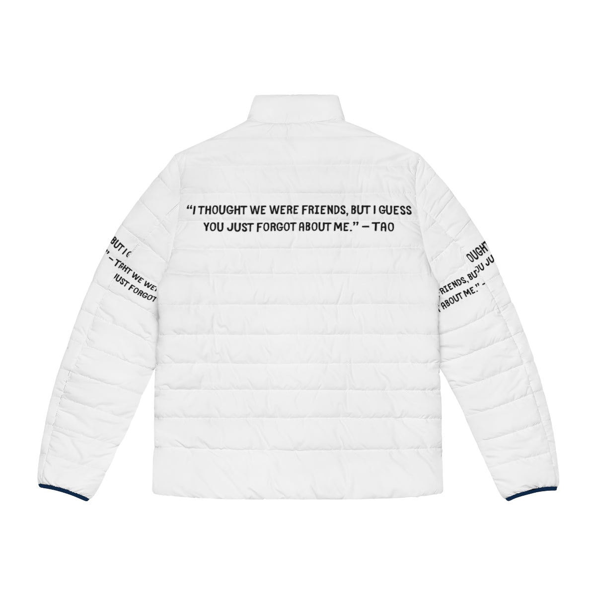 Heartstopper Gang Puffer Jacket featuring Charlie, Nick, and the group - Back