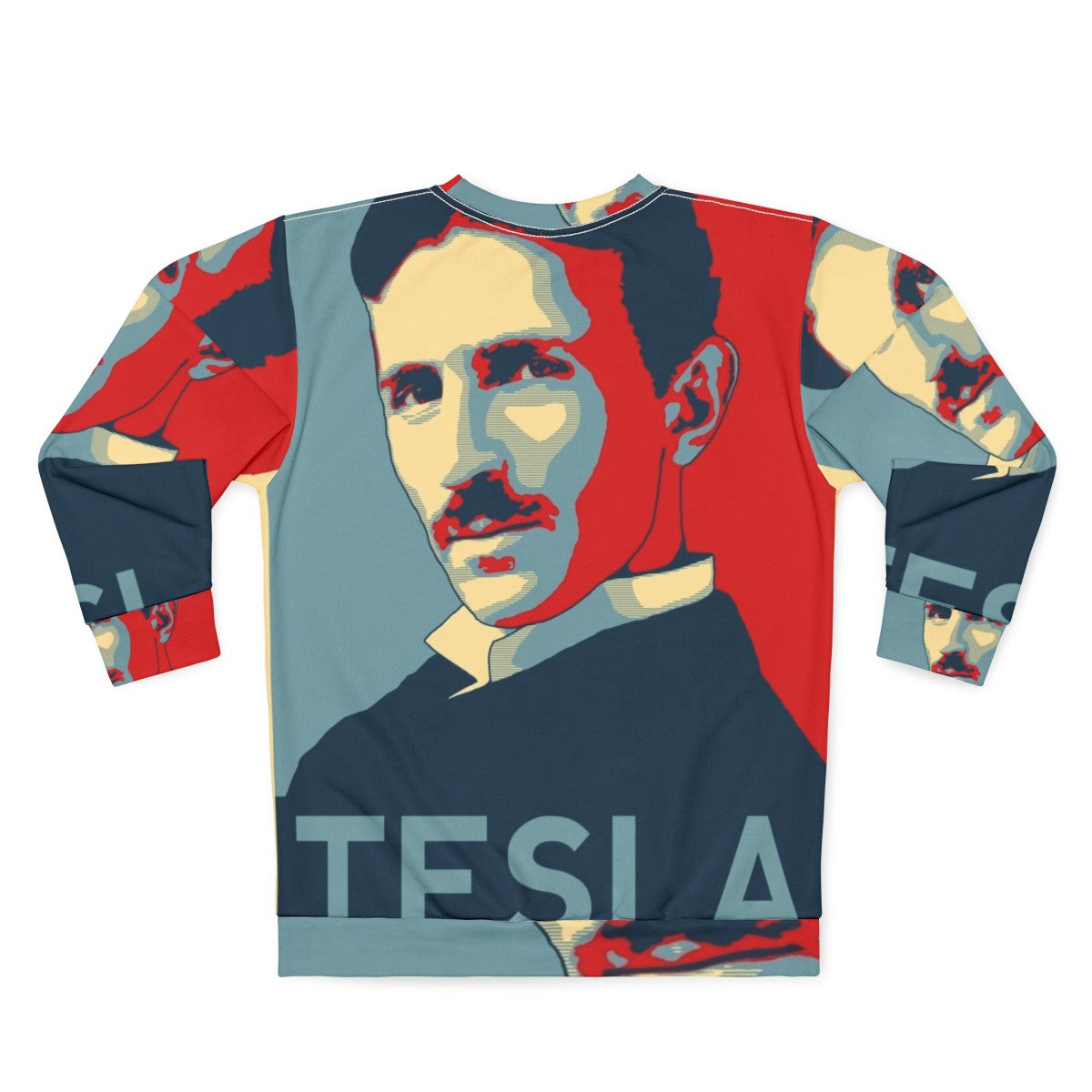 Nikola Tesla Inspired Sweatshirt with Tesla Coil Design - Back