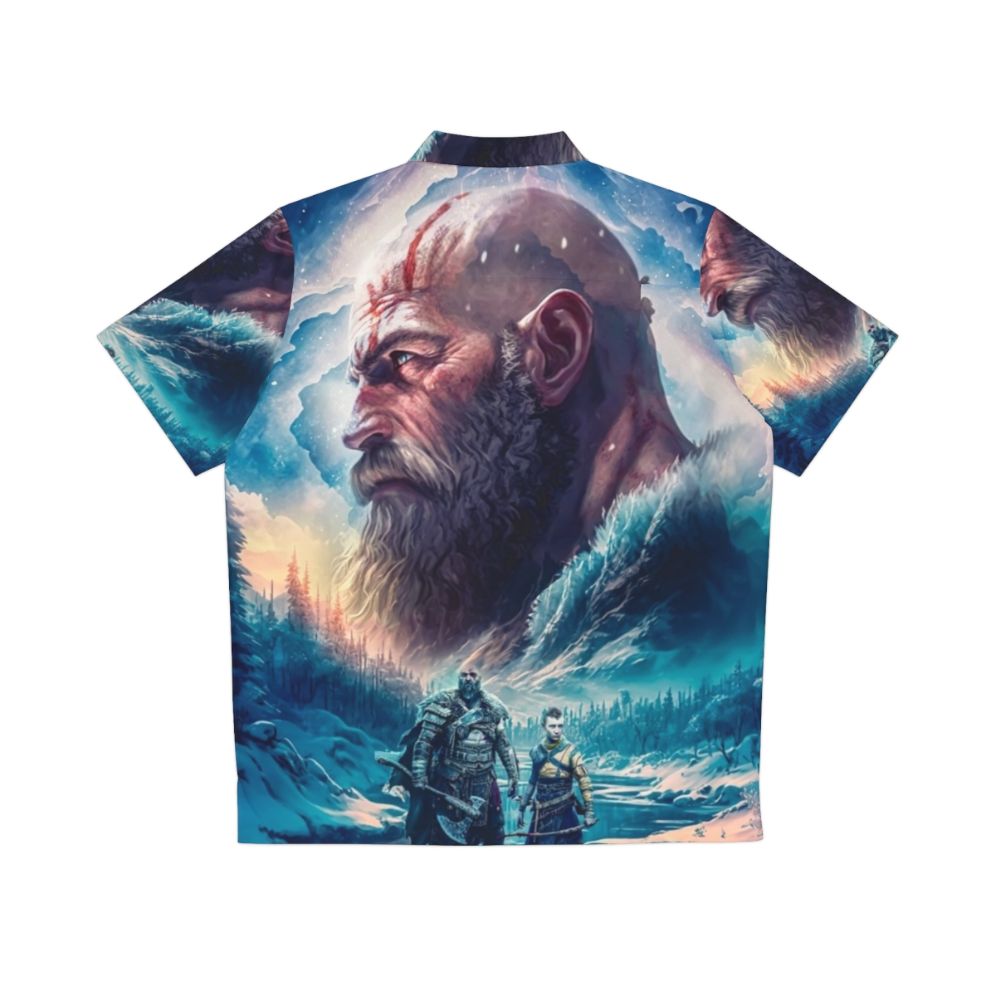 God of War Ragnarok Kratos and Atreus Hawaiian Shirt - Back