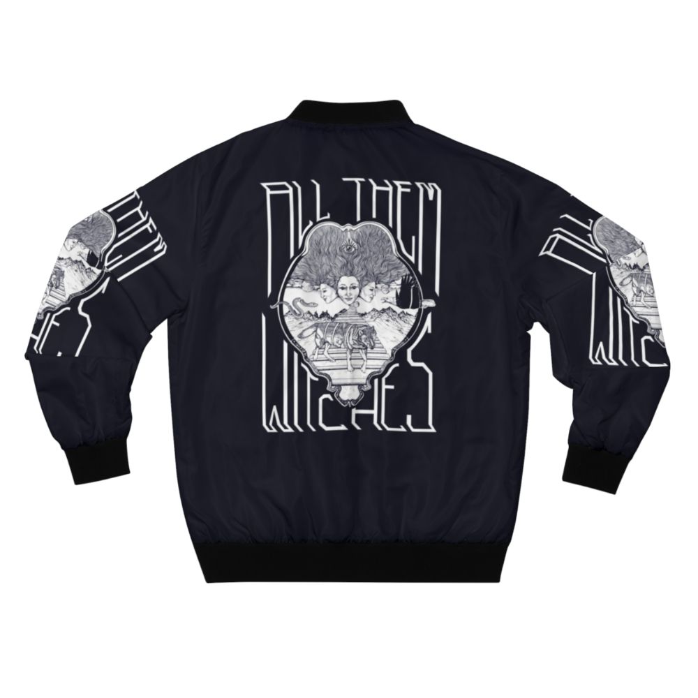 All Them Witches American Stoner Rock Band Black Bomber Jacket - Back