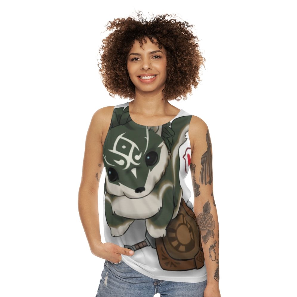 Zelda Wolf Link Unisex Tank Top - women