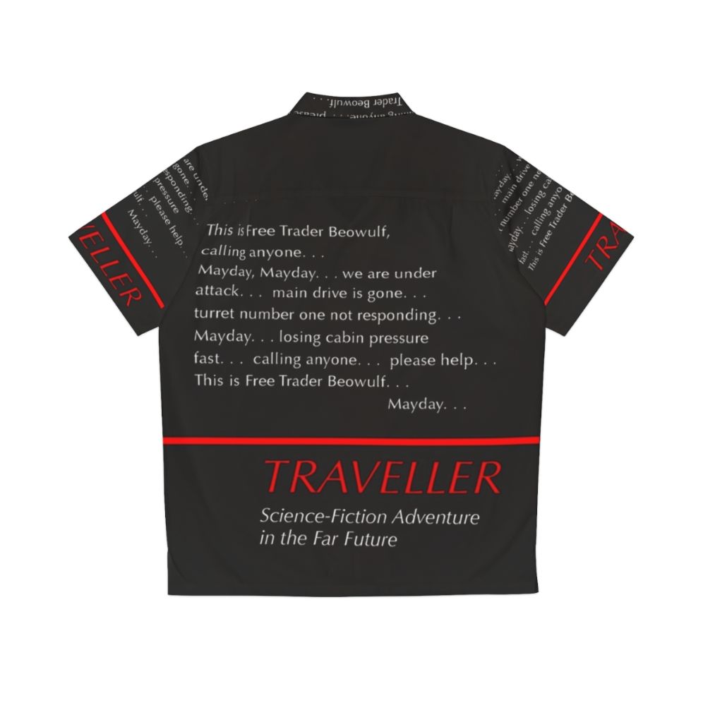 Traveller RPG Space Adventure Hawaiian Shirt - Back