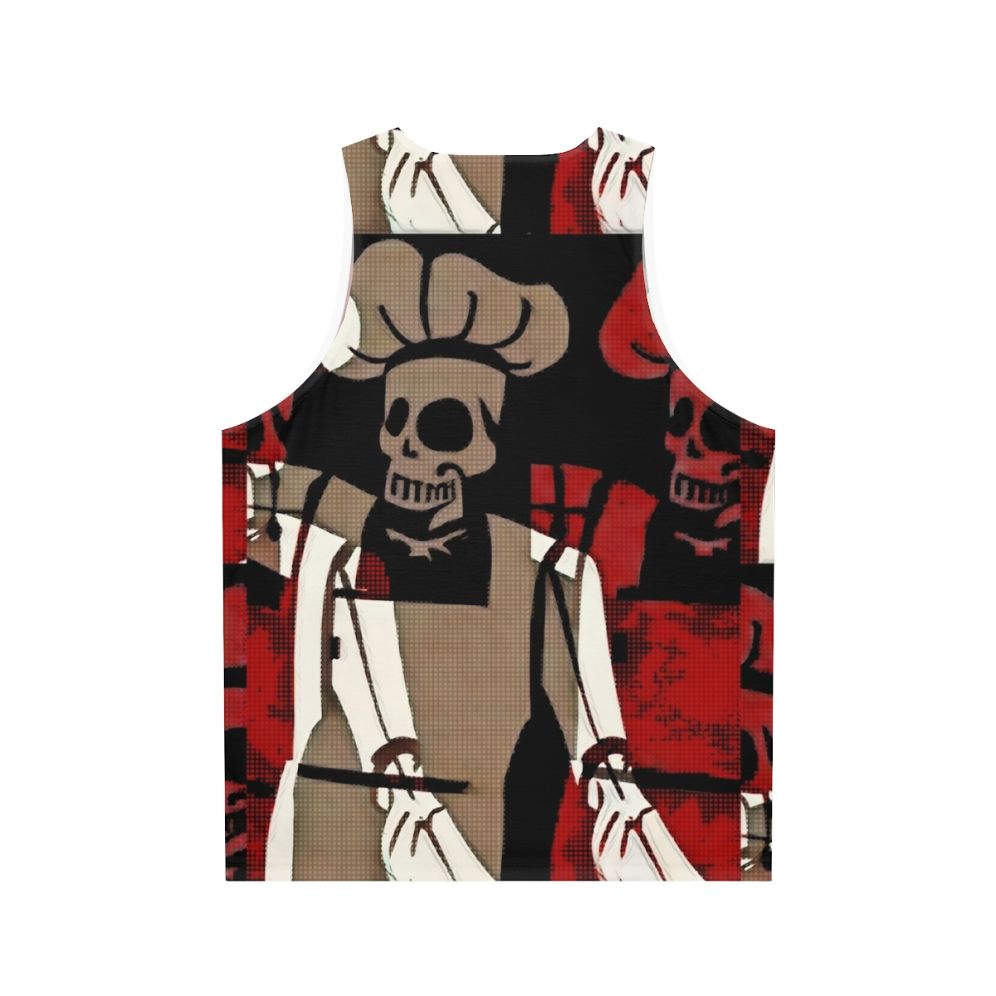 Skeleton Chef Unisex Tank Top - Back