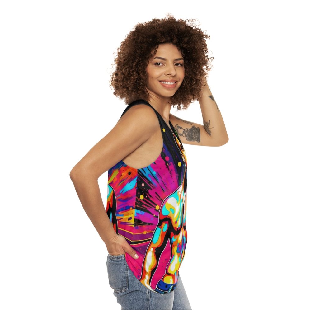 Ryan Gosling Pop Art Unisex Tank Top - women side