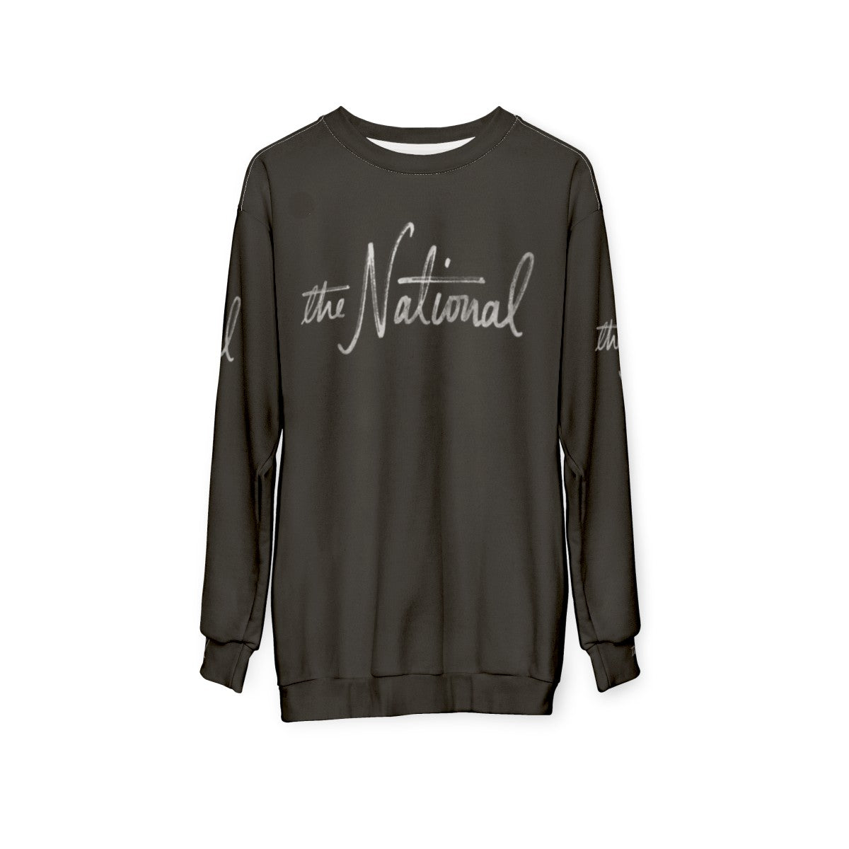 The National Script Indie Rock Band Sweatshirt - hanging