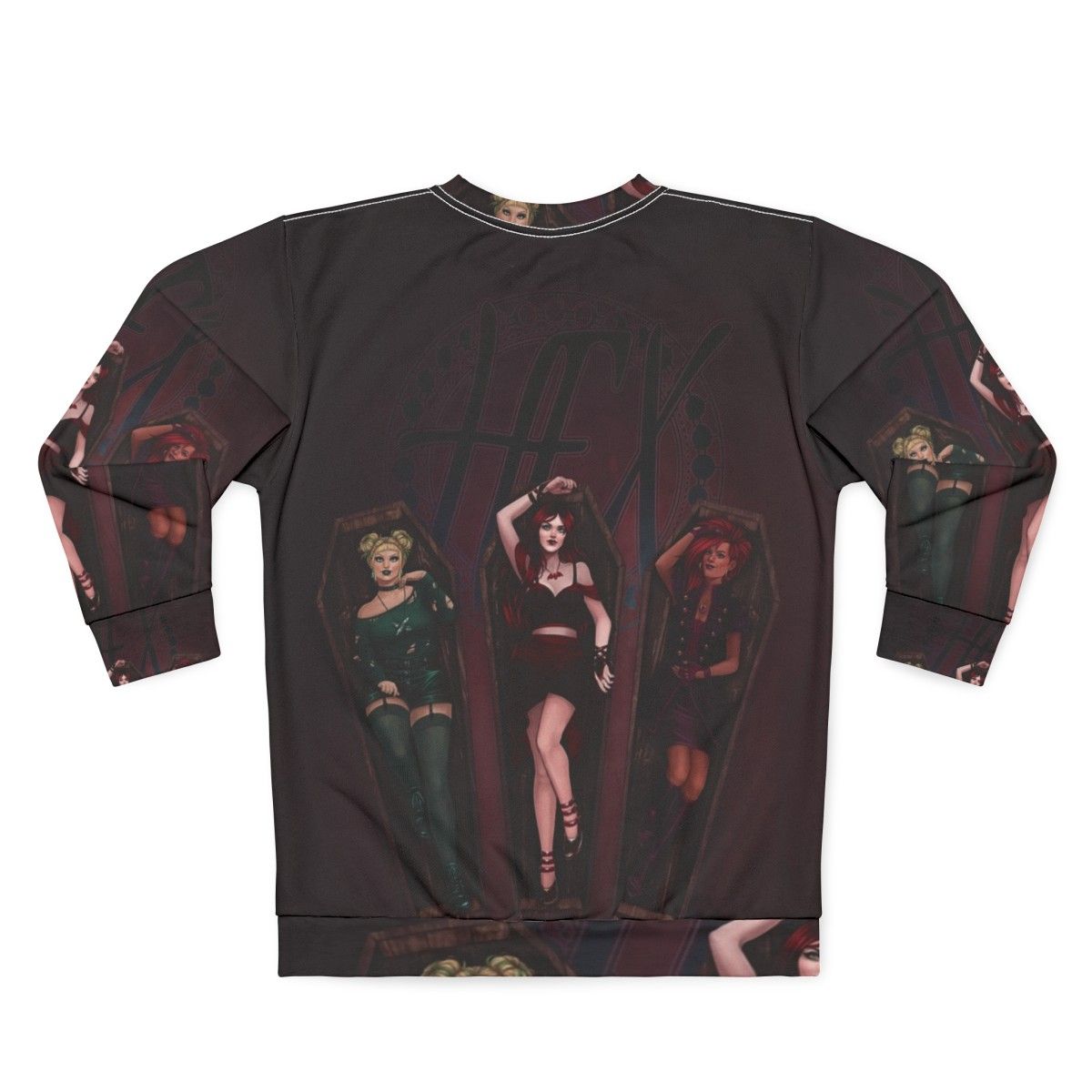 Bad Dreams Sisters Gothic Sweatshirt - Back