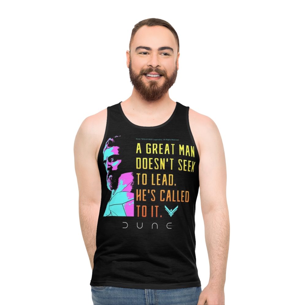 Leto Atreides Dune Movie Leadership Quote Unisex Tank Top - men