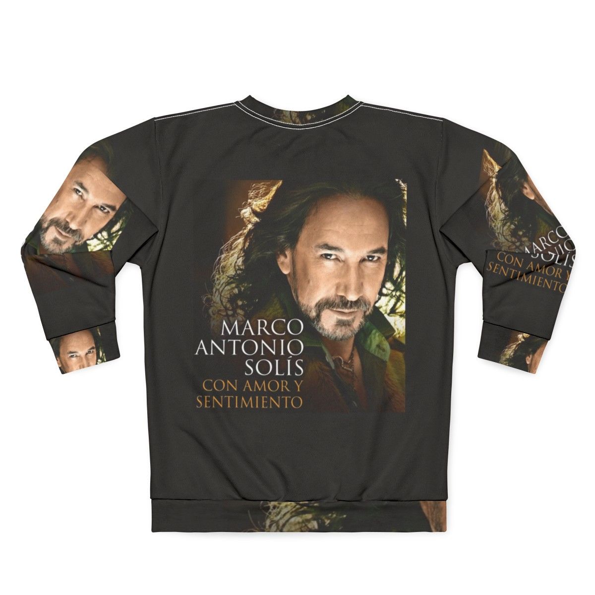 El Buki Loteria Card Sweatshirt featuring iconic Hispanic music artist Marco Antonio Solis - Back