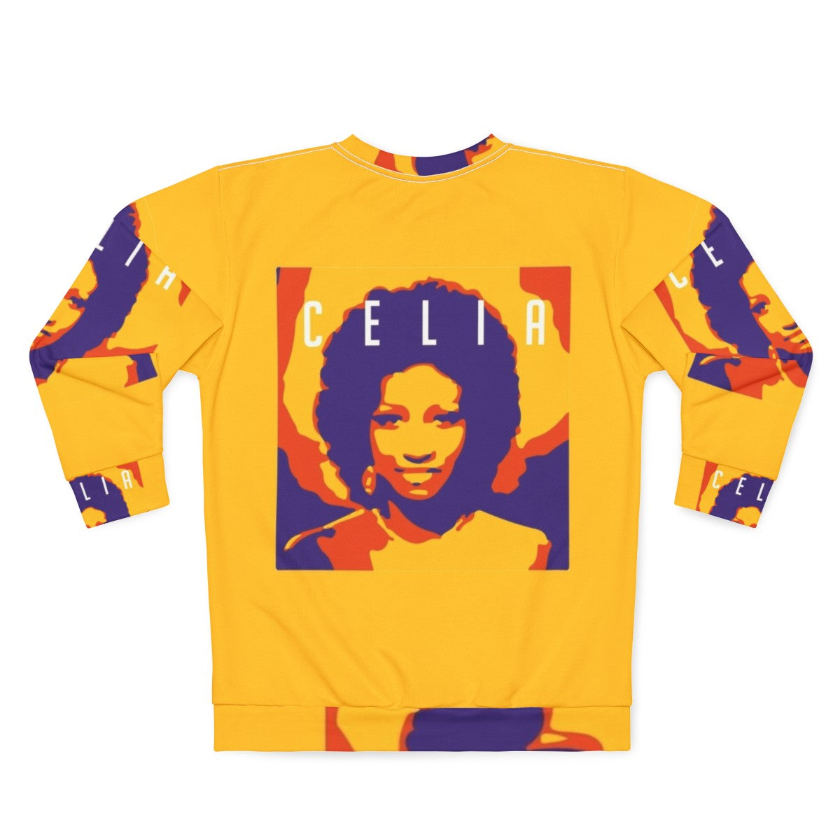 Celia Cruz-inspired latin pop art sweatshirt - Back