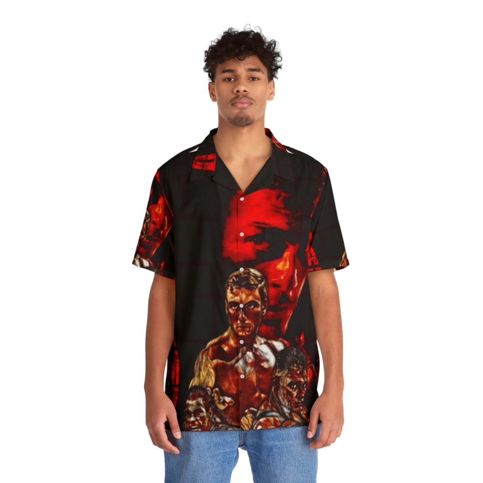 Jean Claude Van Damme Inspired Hawaiian Shirt - People Front