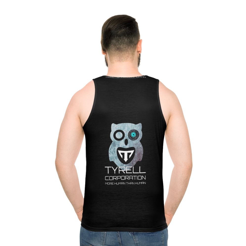 Blade Runner Unisex Sci-Fi Cyberpunk Tank Top - men back