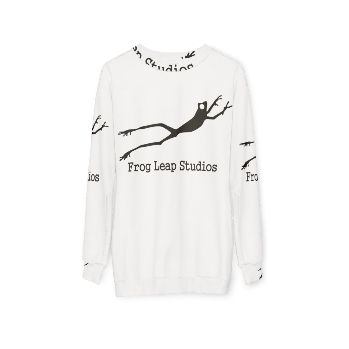 Frog Leap Studios Sweatshirt featuring musician apparel and record label merchandise - hanging