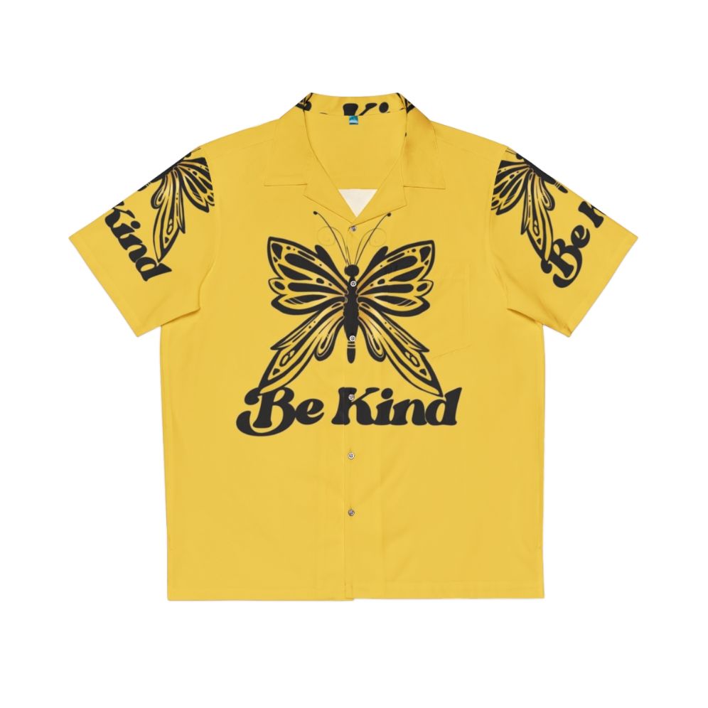 Be Kind Butterfly Hawaiian Shirt with Monarch Butterfly Design