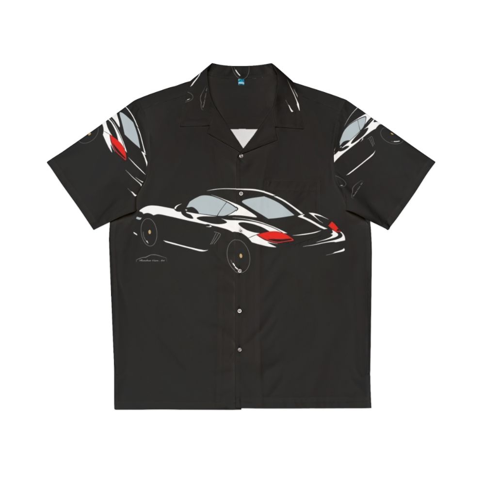 Porsche Cayman S Black Edition Hawaiian Shirt