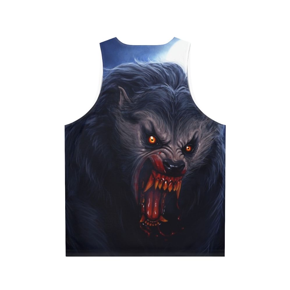 Unisex Werewolf Horror Classic Movie Tank Top - Back