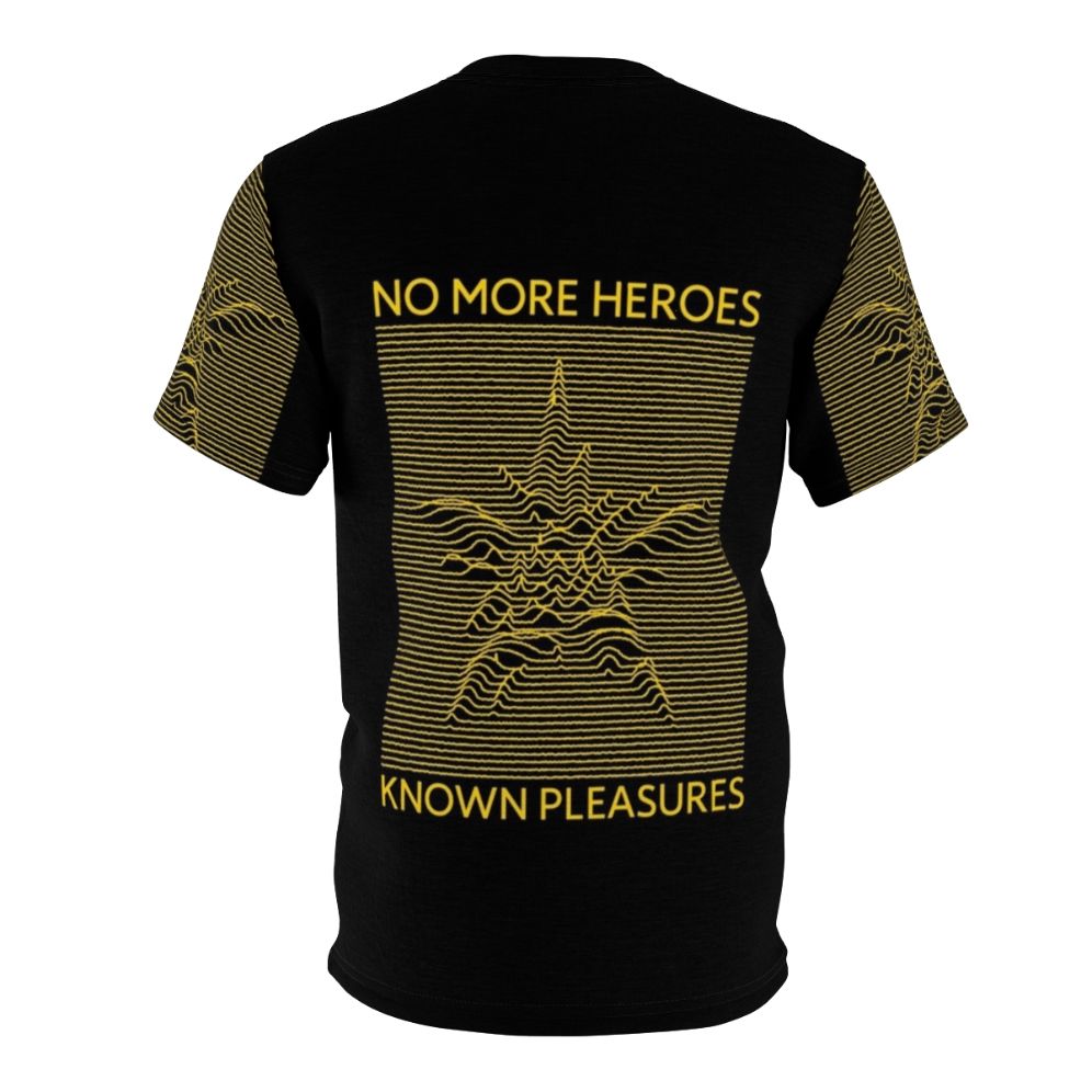 Retro gaming inspired t-shirt featuring the "No More Heroes" logo and design - Back