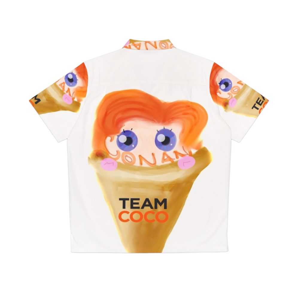 Conan O'Brien Ice Cream Hawaiian Shirt - Back