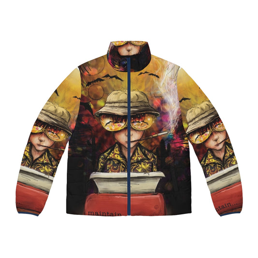 Puffer jacket inspired by the iconic writer Hunter S. Thompson